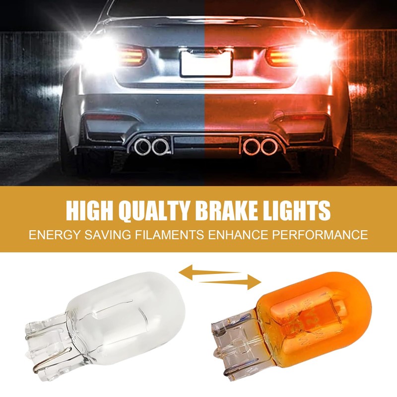 DACIRTY 10 PCS Brake Light Bulb, T20 Car Miniature Bulb,