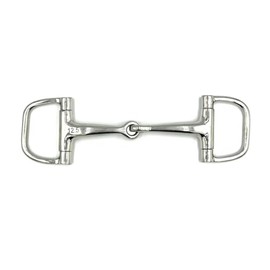 Equine Smile ES0106 Gebiss D-Ring D-Trense Einfach Gebrochen aus Edelstahl 16 mm (13.5 cm)
