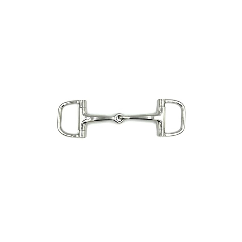 Equine Smile ES0106 Gebiss D-Ring D-Trense Einfach Gebrochen aus Edelstahl
