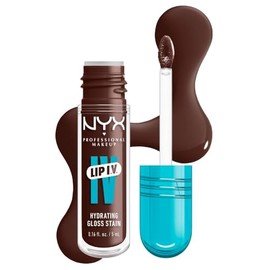 NYX Professional Makeup, Lip Iv Gloss Sérum Hidratante - Tono Espresso Soak (Café)