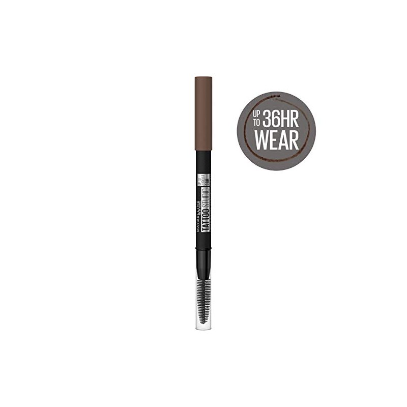 Maybelline TattooStudio Waterproof Eyebrow Pencil, 257 MEDIUM BROWN, 0.026 Oz.