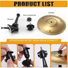 Pack of 2 Car Crash Cymbals, Mini Drum Crash Clip, Car Cymbal Air Vent, Funny Car Mini Drum Cymbals Musical Instrument, Car Accident Drum Musical Instruments Ornaments, for All Types of Vehicles