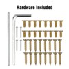 Houseables Self Closing Door Hinges, Mortise Spring Hinge, 5/8" Radius