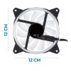 EGTMA Ventilador Gamer Con Luz Led Rgb Para Cpu