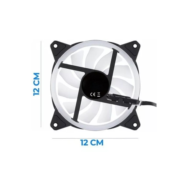 EGTMA Ventilador Gamer Con Luz Led Rgb Para Cpu