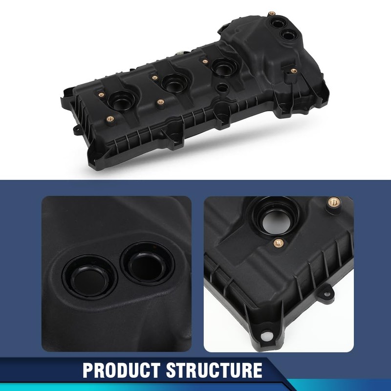 PIT66 Engine Valve Covers Set Compatible with 2011-2018 Ford Edge
