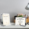 GraduationMall A4 Glass Diploma Picture Frame Certificate Frame Document Frame