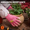 Vgo... 3Pairs Gardening Gloves Ladies,Safety Working Gloves,Non-Slip Nitrile coating,Dipping Gloves(NT2110)