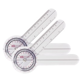 Ever Ready First Aid Plastic 6” Goniometer 360 Degree ISOM – 2 Pack