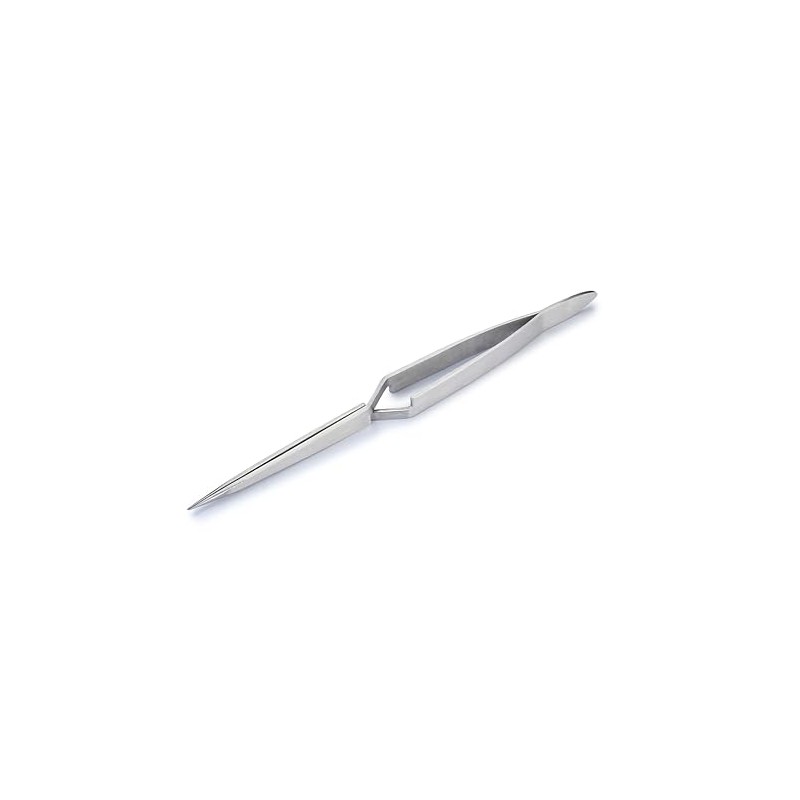 Huron Tweezers, Cross-Lock Straight Fine Point 6.5"