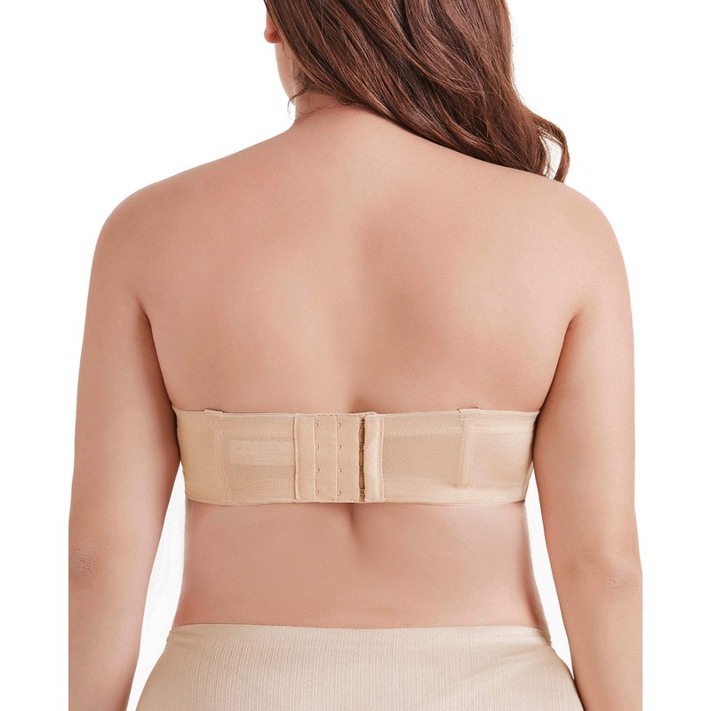 DotVol Women's Strapless Bra, Backless, Without Straps, Push Up Bra