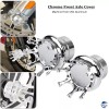 Chrome Motorcycle King Crown Front Axle Nut Cover For Harley