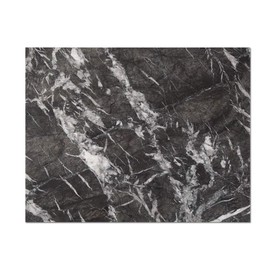 Soulscrafts Black Marble Pastry Cheese and Cutting Board whth White Vein Slab 16x12x0.5 Inch