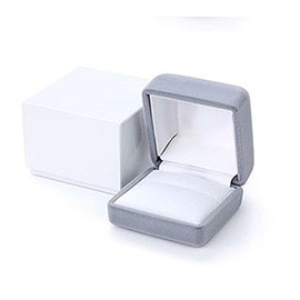 MATSH ring case ring case accessory case jewelry case box-f63gr gray, Flocking