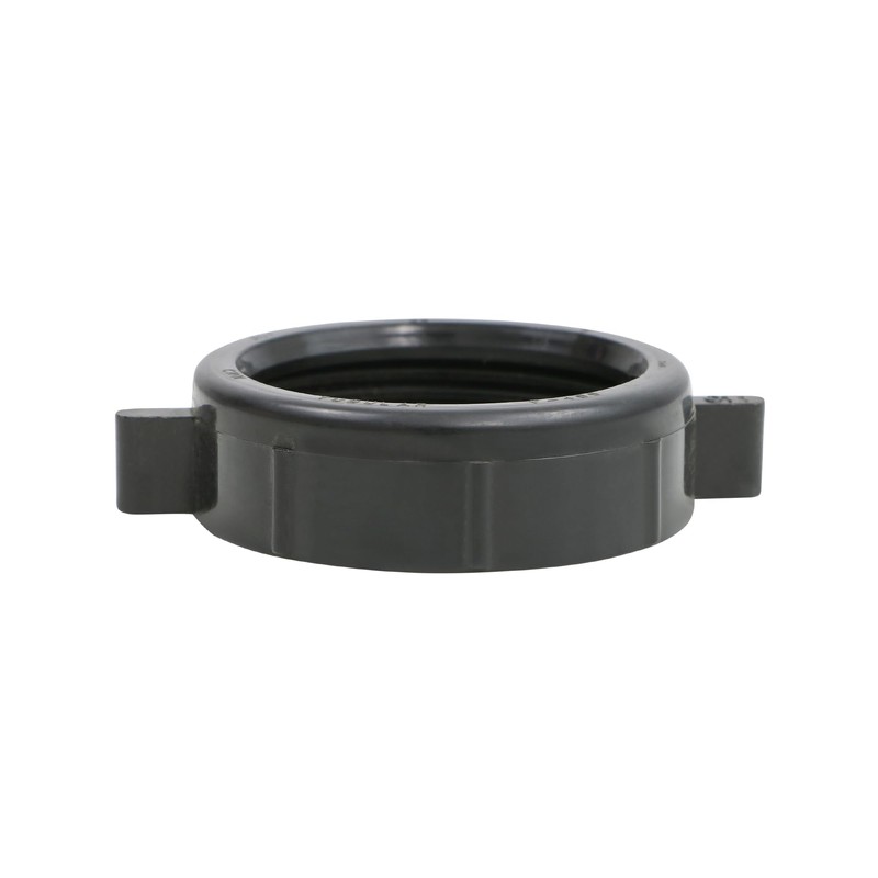 Highcraft Plastic Slip Joint Nut with Washer 1-1/4" Black Slip