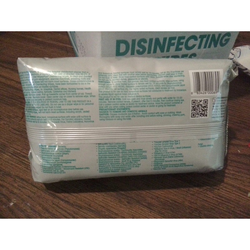 Wipes Plus Disinfecting Wipes 12pk 80ct Box