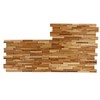 Bare Decor EZ-Wall 3D Mosaic Tile in Solid Teak Wood,