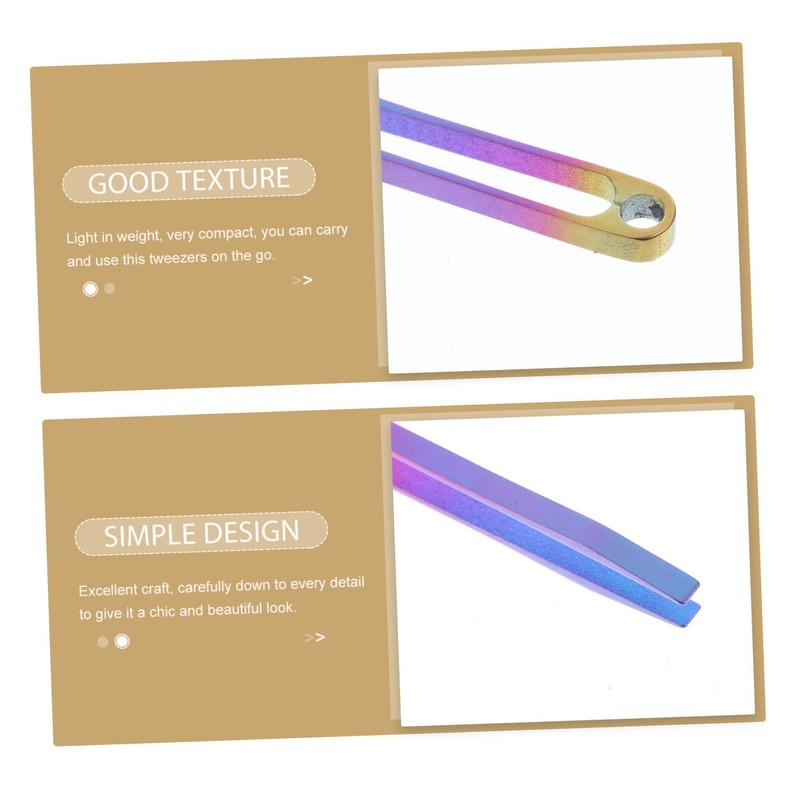 Outanaya Titanium Tweezers Mini Tool Lightweight High Hardness Precision Tweezers