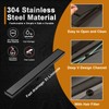 EBYTE Black Linear Shower Drain 24 Inch - SUS 304