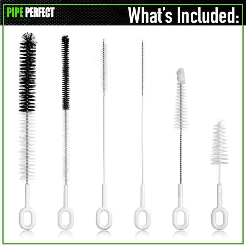 P.Perfect | Mini 6pcs Brush Pack | Non-Scratching | Pipe