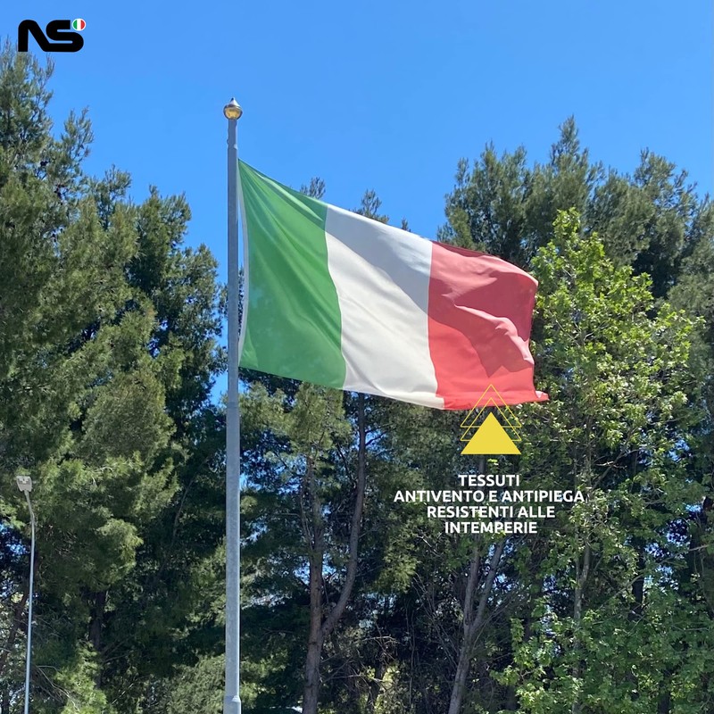 NS BANDIERE Bandiera Marina Mercantile Italiana da Barca cm 40x60