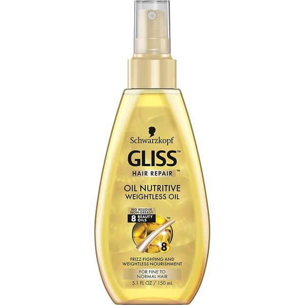 GLISS Hair Repair Nutritive Weightless Treatment Oil, 5.1 Ounce