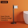 YUMORE Toilet Paper Holder Stand Freestanding, Weighted and Sturdy Matte