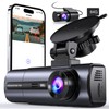 3 Channel 4K Dash Cam with 5GHz WiFi & APP