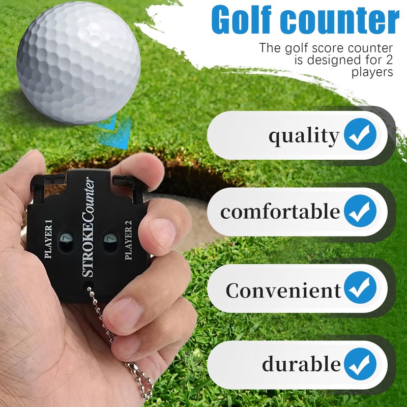 Mirrwin Golf Result Counter, Golf Counter for 2 Players Result