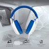 Redragon IRE White/Blue H848B Wireless Bluetooth Headphones with USB Dongle,