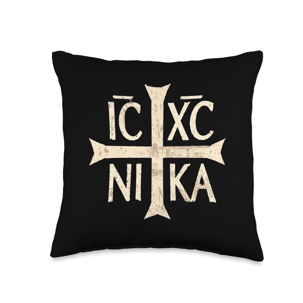 IC XC NIKA Cross Holy Eastern Christian Orthodox Christogram Throw