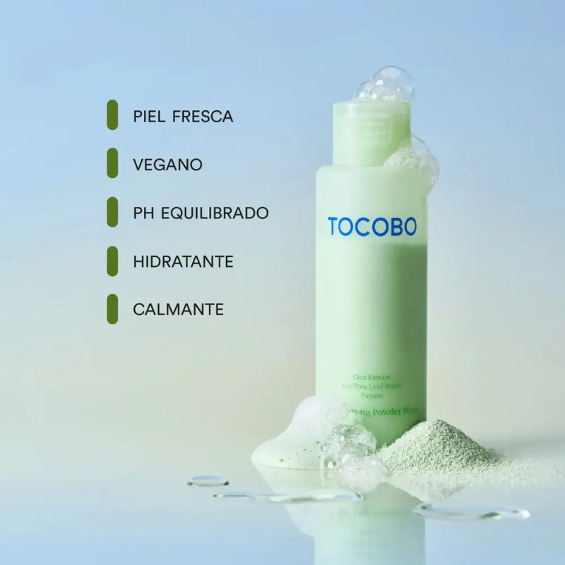 Tocobo Jabón Facial en Polvo Cica Calming Powder Wash