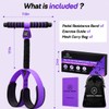 Upgraded Pedal Resistance Band with Handles – 75LB Multifunction Pilates