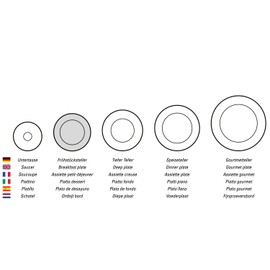Villeroy & Boch 14-8658-2640 Salad Plate, Multi-Colour, White