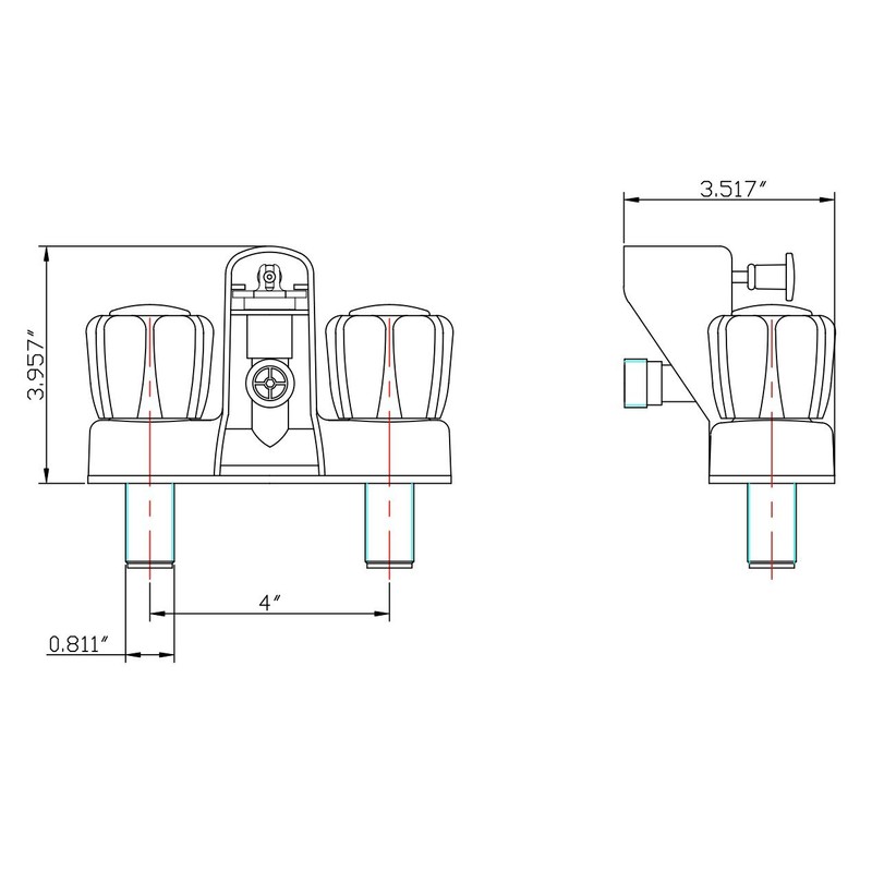 Dura Faucet DF-SA110S-BQ RV Tub & Shower Faucet Valve Diverter