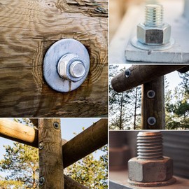 20 Pack M8 Metal Washers,M8 Washers,M8 Stainless Steel Washers,M8 X 15mm Flat Penny Washers (Thickness 1.5mm) Stainless Steel Washers Round Flat Spacer Repair Washer for Screws Bolts