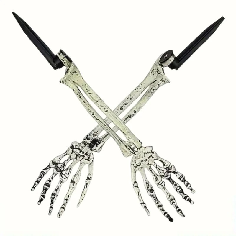 Halloween Skeleton Yard Decoration – 5-Piece Skull & Bone Ground