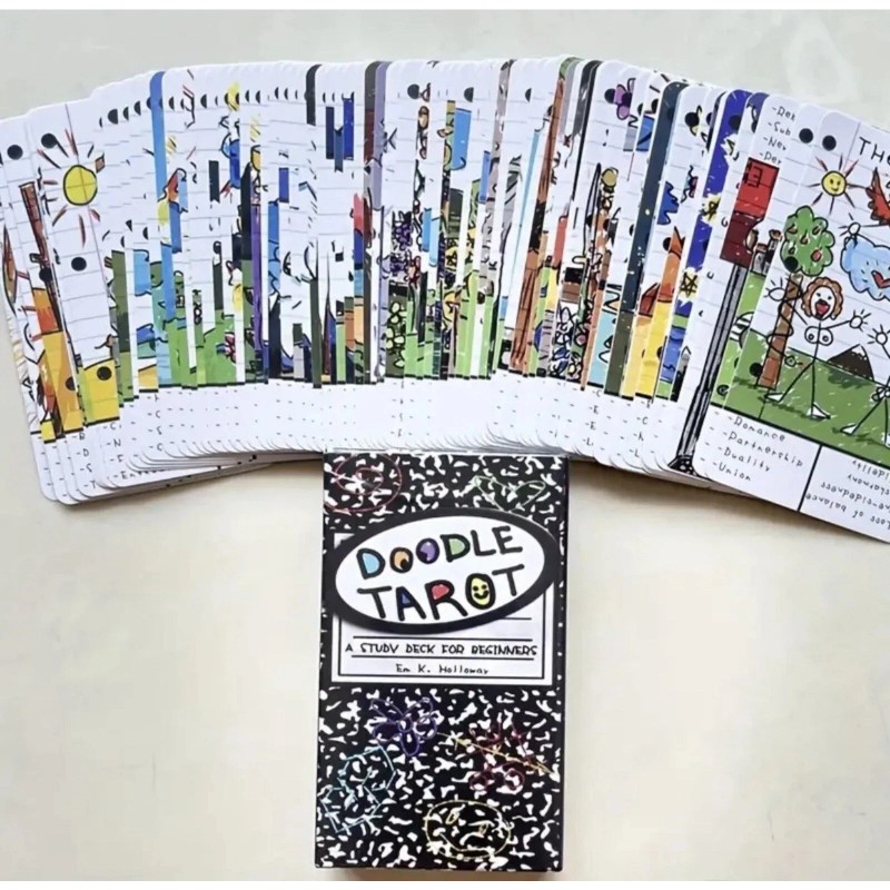 Doodle Tarot Cards A 78 Study Deck For Beginners Deck
