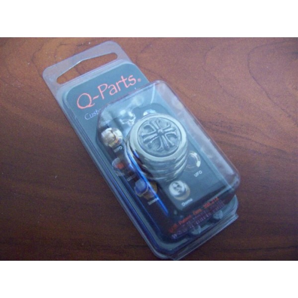 Q-Parts NEW - Q-Parts Ringo Knob - CROSS ON BLACK