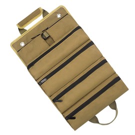 KONTONTY Rolling Tool Bag for Electricians Oxford Cloth Tool Organizer 6 Zipper Pockets Storage