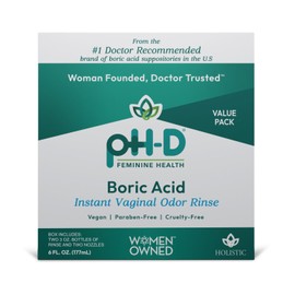 pH-D Instant Vaginal Odor Rinse w Boric Acid - 2 pack