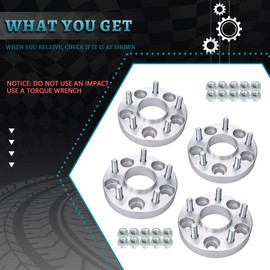IRONTEK 5x4.5/5x114.3mm Wheel Spacers Adapter Fit Nissan Infiniti 12x1.25 Studs 66.1 Bore 1" Hubcentric for Nissan 370Z, 350Z, 300ZX, Maxima, Sentra; Infiniti FX35, FX45, FX50, G35, G37, I30, M45