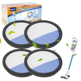 KEEPOW Vacuum Filters Compatible with Eureka RapidClean Pro Cordless Cleaner NEC180 NEC280TL NEC380 NEC480 NEC185 NEC186 NEC190 Vacuum Cleaner Replacement Filters, 4 Pack