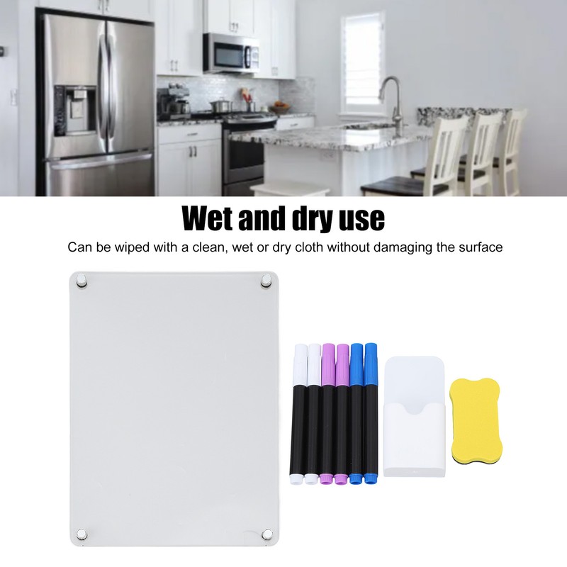 Clear Calendar Planning Board Reusable Magnetic Acrylic Wet Dry Erase