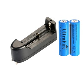 UltraFire 2pc UltraFire 14500 Battery 3.7V 1800mAh Rechargeable Batteries Cell + Charger