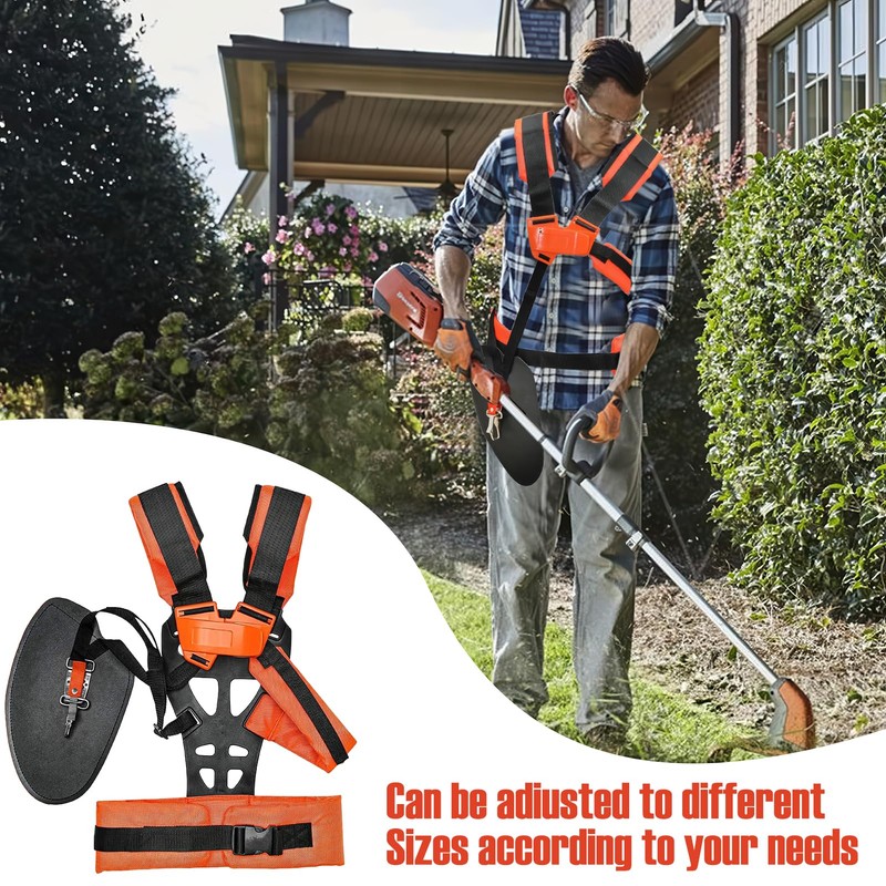Double Trimmer Shoulder Strap, Adjustable Shoulder Strap, Brush Cutter, Comfort