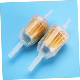 Outanaya 10Pcs Gas Inline Fuel Filters for Small Engine Compatible with Lawn Mowers Tractors Go Karts Generators Rating Steel Ring Included