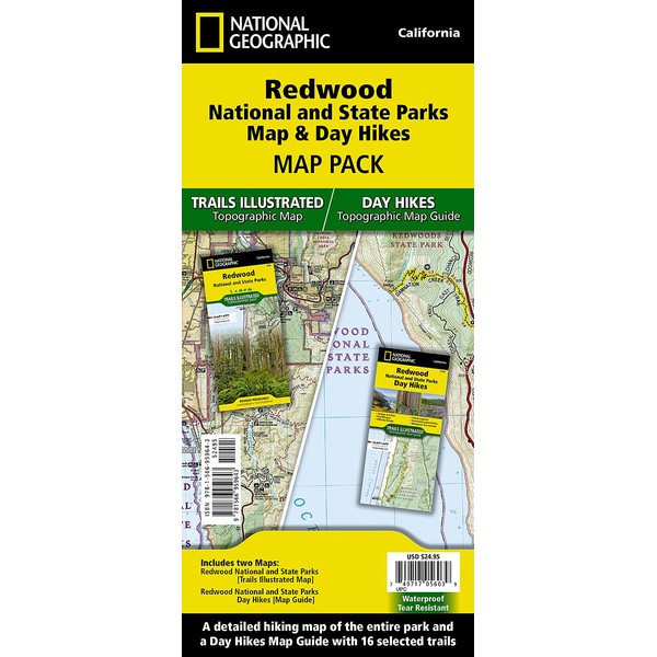 Redwood Day Hikes & National and State Parks [Map Pack