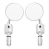 1 Pair 7/8in Round Bar End Guards Motorcycle Motorbike Rearview