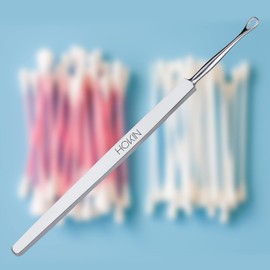 HOKIN Ear Loop Stainless Steel for Removing Earwax 14 cm Long Satin